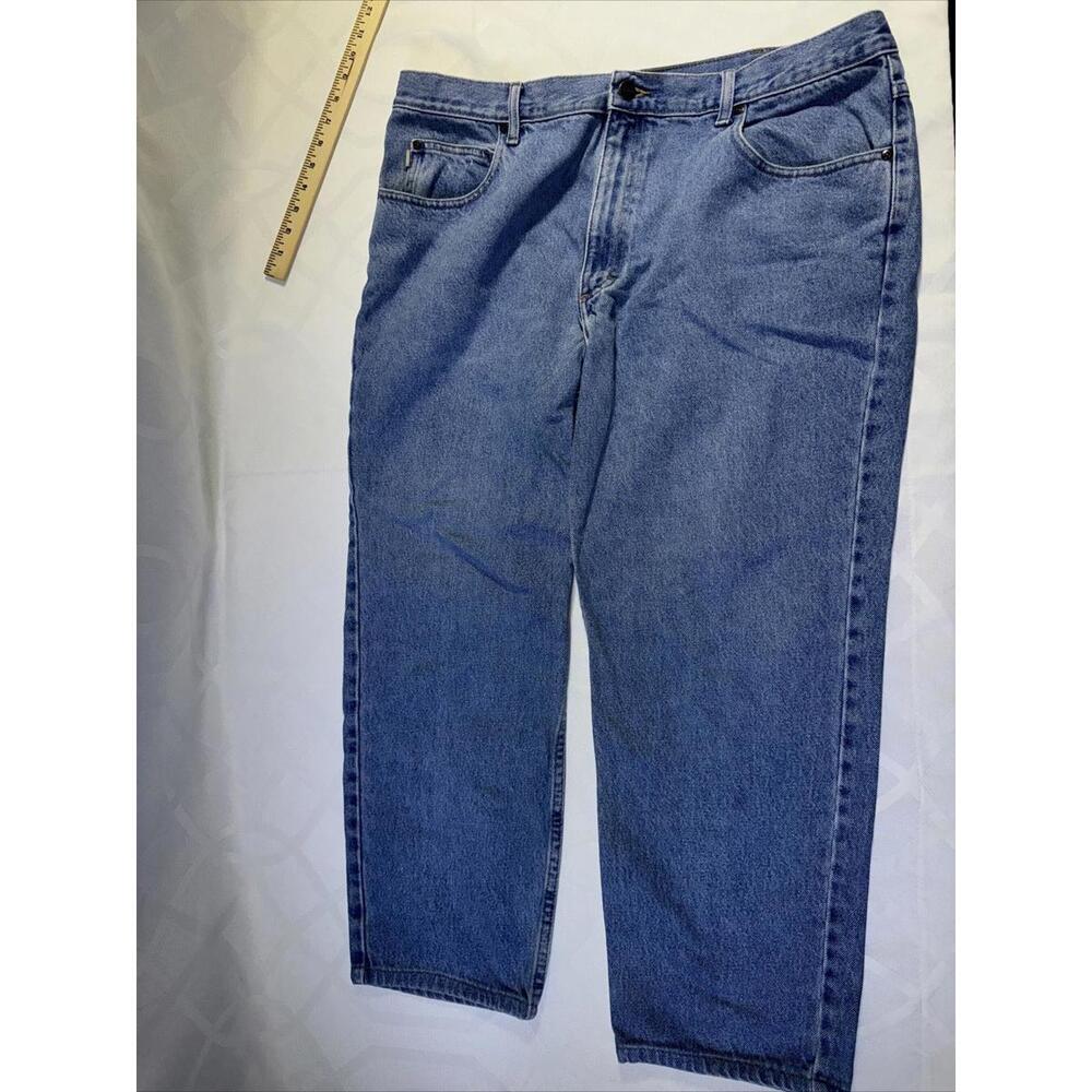 LL Bean Jeans Mens 40x29 Blue Denim 100% Cotton Classic Fit Straight Leg Work